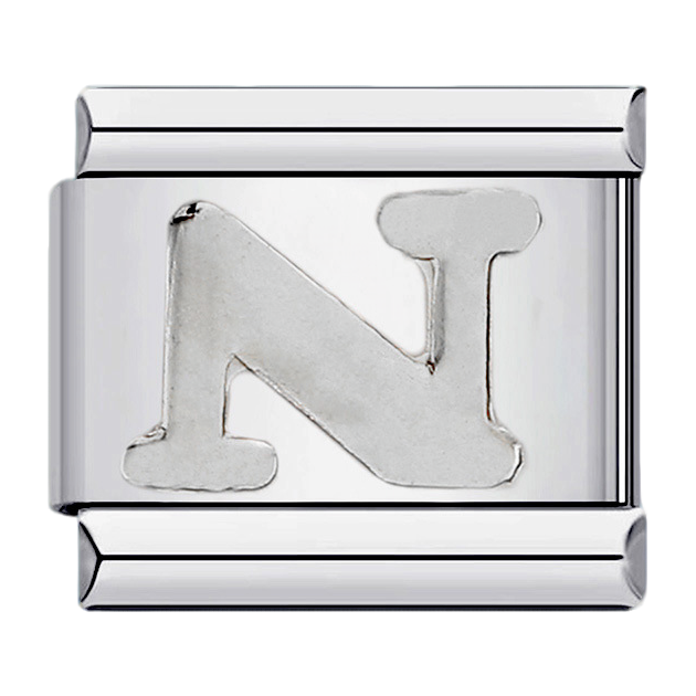 C0498_Vintage Letter N in Silver.png