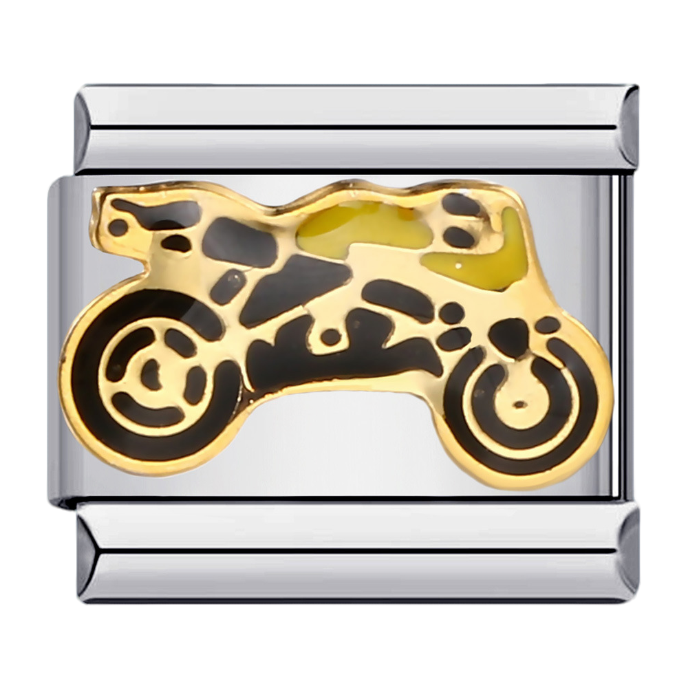 C0880_Motorcycle in Gold and Black Enamel.png