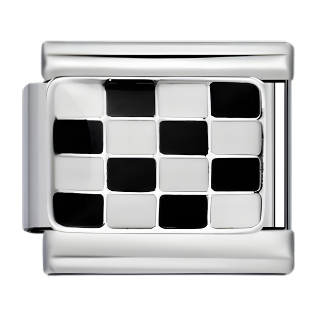 C1088_Checkerboard Pattern, Silver and Black .png