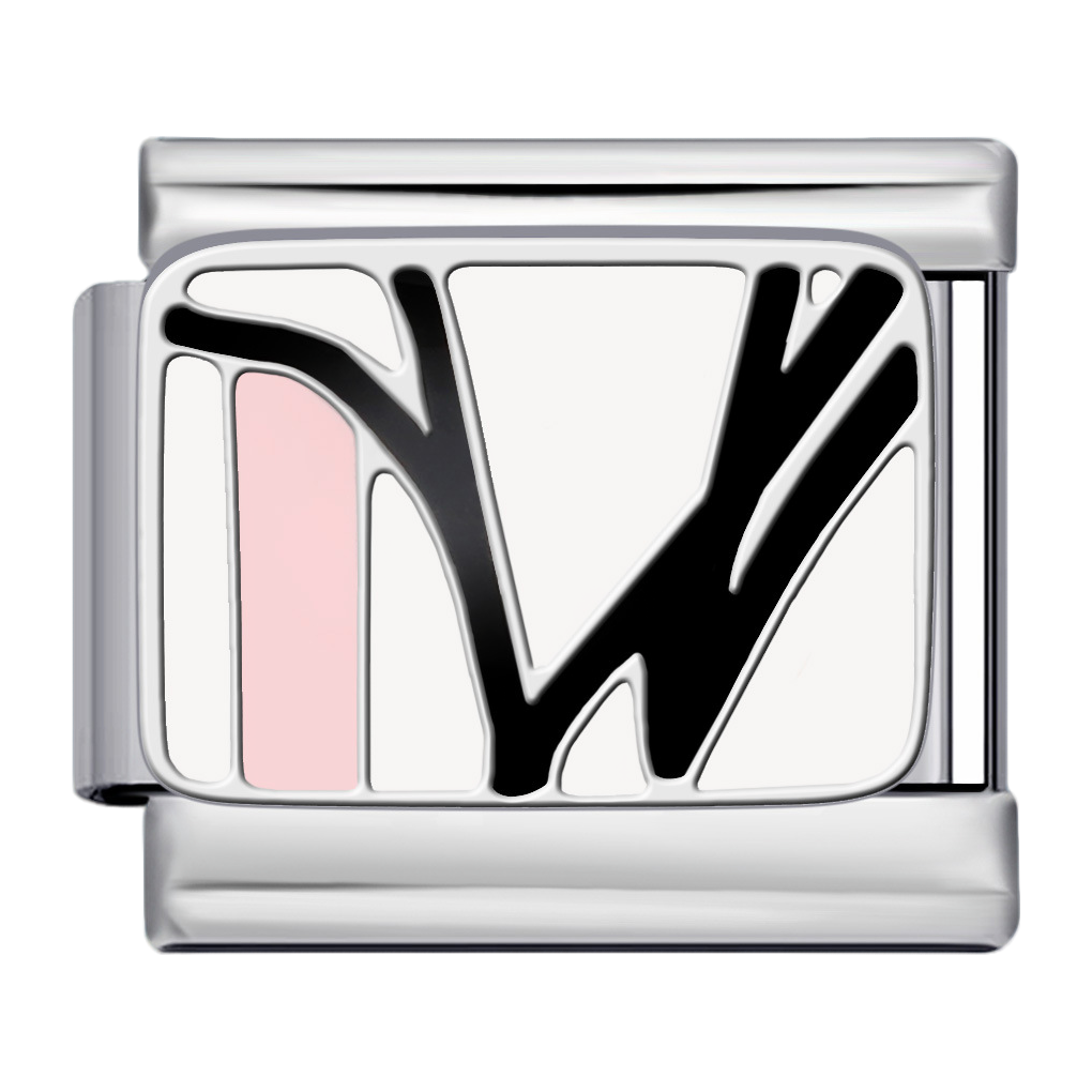 C1220_Black Letter W, Silver with Pink Inlay.png