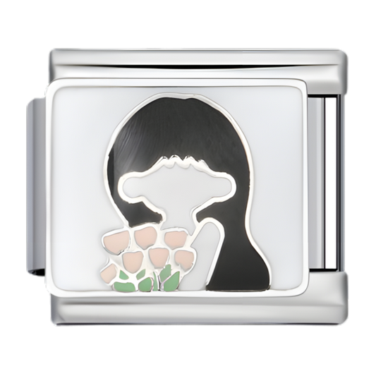 C1003_Girl with Flowers, Enamel .png