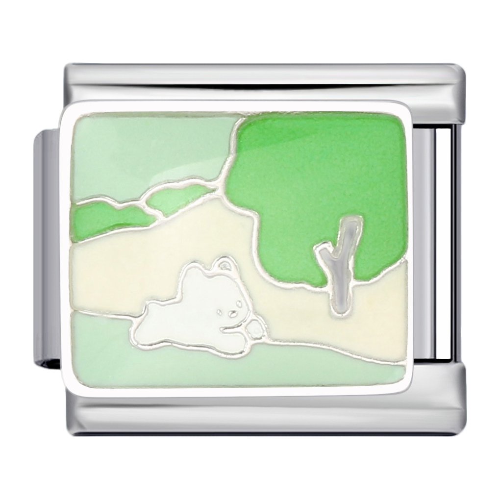 C1007_Sleeping Bear under Tree, Enamel .png