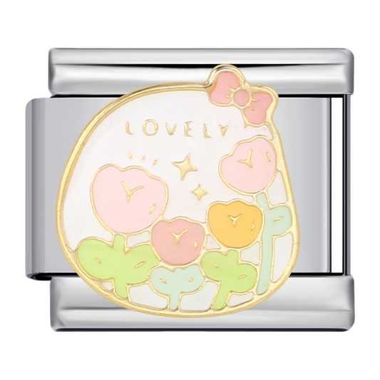 C1053_Flower Pattern with Bow, Gold - colored.png