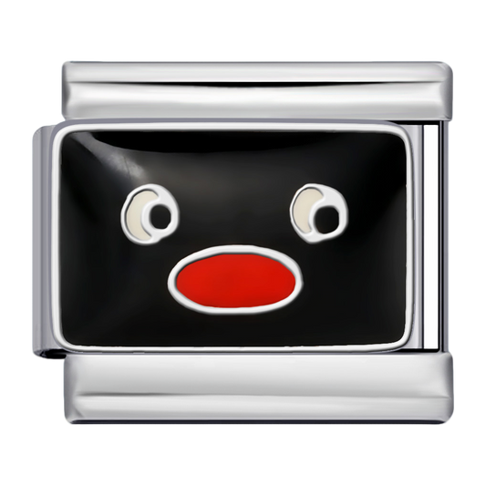 C1114_Silver Charm with Black Face, Red Mouth and White Eyes.png