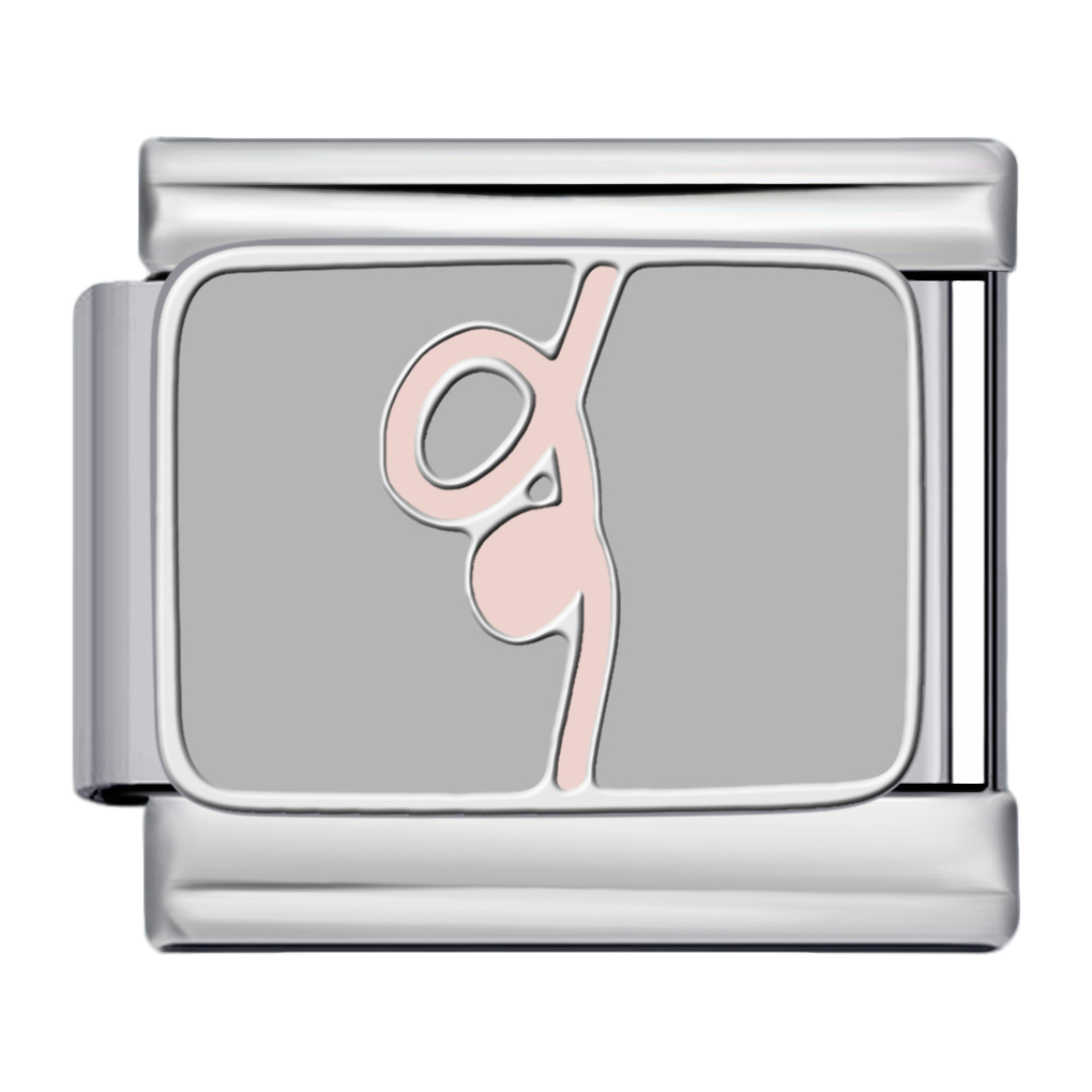 C1154_Yoga Pose Charm, Pink and Silver.png
