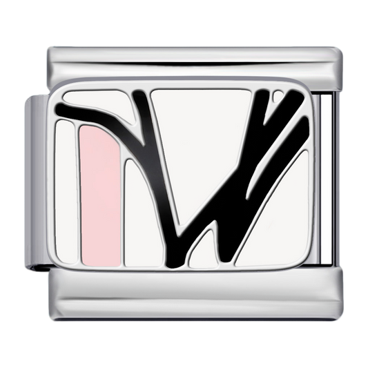 C1220_Black Letter W, Silver with Pink Inlay.png