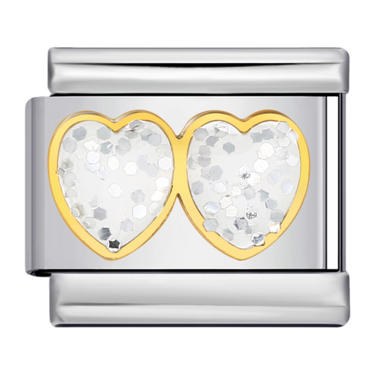 C1257_Two Hearts with Glitter, Gold - Trimmed.png